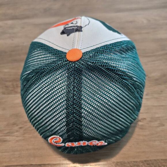 Miami Hurricanes Snap Back Hat Cap Sebastian the Ibis NCAA Large Print Trucker - Picture 4 of 8